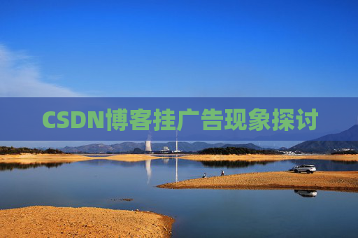 CSDN博客挂广告现象探讨
